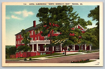 #ad Toccoa GA Georgia Hotel Albermarle Outside View Vintage Postcard $3.59
