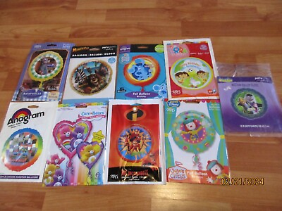 #ad Hard to Find Characters 2000#x27;s Packaged Mylar Balloons U Pick NOT a LOT NOS $8.99