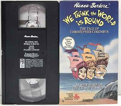 #ad Hanna Barbera We Think the World is Round 1992 vhs RARE Nice Condition Tested C $19.99