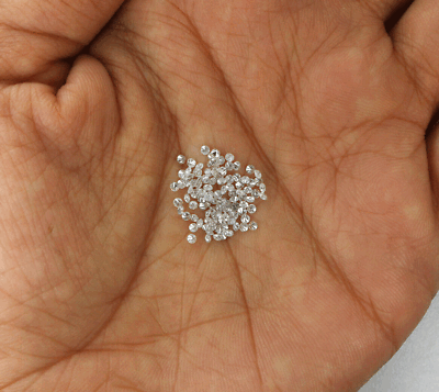 #ad Loose Round Diamond 1.10 To 1.25 MM 25 Pcs Lot Natural G H White I1 I3 Clarity $49.79