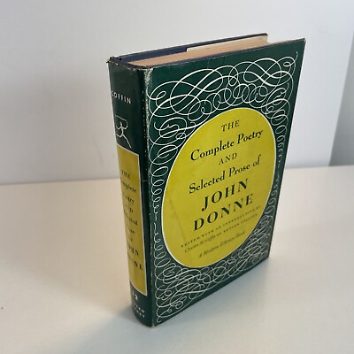 #ad The Complete Poetry And Selected Prose Of John Donne 1952 Hardcover W DJ $21.00