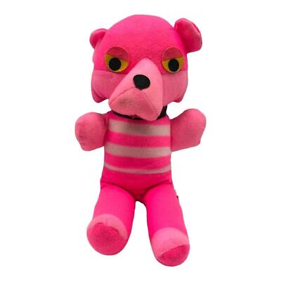 #ad Vintage 12quot; Cuddly Toys Hot Pink Dog Bear Carnival Plush Stuffed Animal Korea $9.95