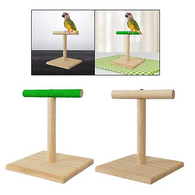 #ad Parrot Stand Tabletop Bird Gym Bird Perch Play Stand $14.12