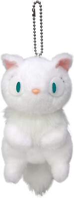 #ad Kiki#x27;s Delivery Service Plush Badge Lily White Cat Mascot Studio Ghibli New $41.77