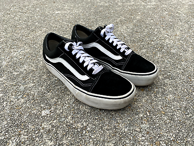 #ad VANS Off The Wall Black Shoes Sneakers Unisex Men size 8.5 or Women#x27;s size 10 $39.95