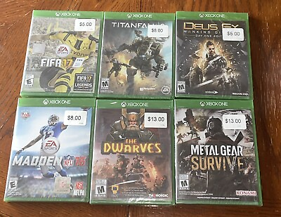 #ad Lot of 6 Games Xbox One Brand New and Factory Sealed $45.00