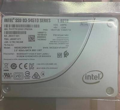 #ad 1.92TB Intel S4510 SSD Solid State Drive SATA 6Gb s 25quot; Internal SSD SATA III $215.00