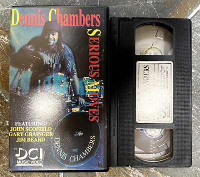 #ad Vintage Dennis Chambers Serious Moves VHS Santana Drummer Percussionist $9.88