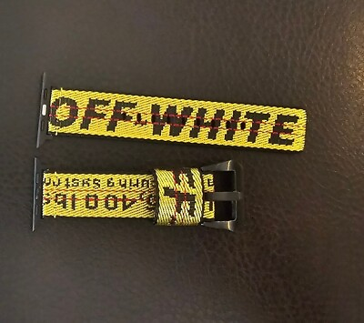 #ad Off White. Apple Luxury Watch Band YELLOW. 42 44 45 49 mm Compatible. $18.00