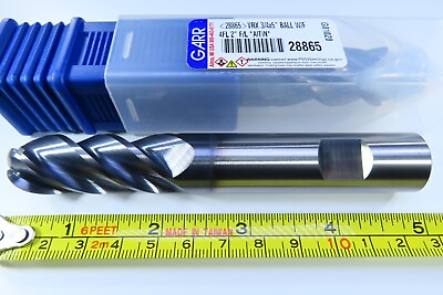 #ad NEW 3 4quot; GARR SOLID CARBIDE END MILL 5quot; LONG LENGTH MACHINIST B N MILLING TOOL $79.75
