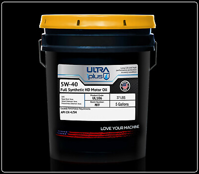 #ad Ultra1Plus 5W 40 Full Synthetic HD Motor Oil API CK 4 SN 5 Gallon Pail $129.23