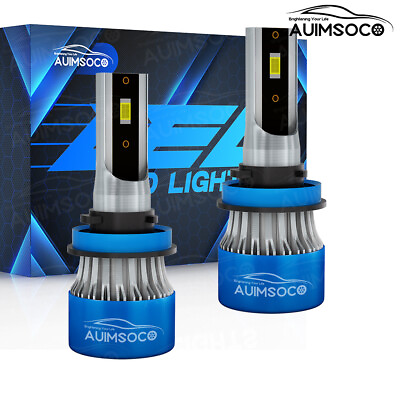 #ad H11 Led Headlights Super white bright combo bulb kit 6000K High or Low beam 2Pcs $29.99