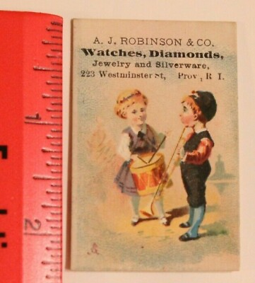 #ad Victorian Trade Card AJ Robinson amp; Company Providence Rhode Island Musical VTC 5 $7.19