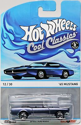 #ad Hot Wheels 1965 Ford Mustang Cool Classics Blue Card #Y9435 NRFP Steel Blue 1:64 $23.70