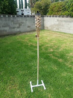 #ad Tiki Torch Stands DIY sets of 1 2 or 3 Stands only. Torches not included. $18.99