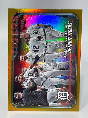 #ad 2024 Topps Series 1 DETROIT TIGERS Miguel Cabrera #6 Gold Foil QTY $1.89