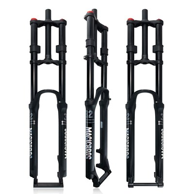 #ad Mountain Bike Double Crown Dual Shoulder Air Suspension Fork 26 27.5 29Inch $265.44