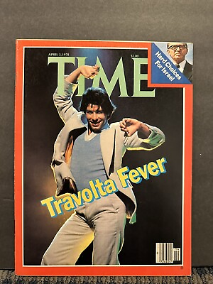 #ad 1978 April 3rd TIME Magazine John Travolta MH609 $47.99