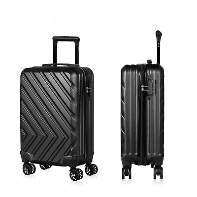 #ad Hardside Carry On Luggage 20quot; Suitcase Spinner Wheels TSA Lock Airline Approved $35.99