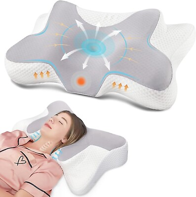#ad DONAMA Cervical Pillow for Bed Sleeping Memory Foam Contour Neck Pillows $118.45