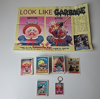 #ad Lot Of 237 Vtg Original 1980s Garbage Pail Kids TOPPS CARDS Displayed Condition $189.99