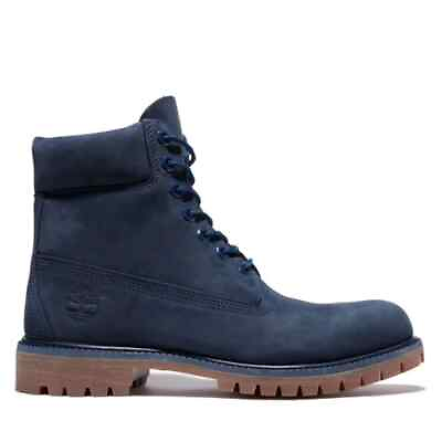 #ad New Timberland 6 Inch Premium Waterproof Boot in Navy Blue $198.00