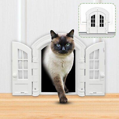 #ad Cat Door No Flap Cat Door for Interior Door Cat Door Interior Door for Cats $14.99