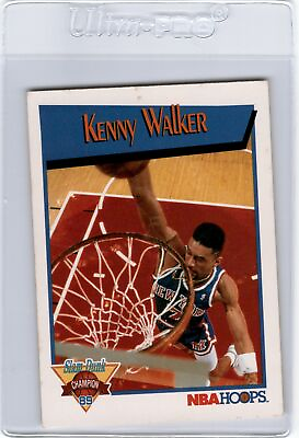 #ad 1991 Hoops #5 Kenny Walker 1989 Slam Dunk Champion Special Insert NY Knicks $2.99