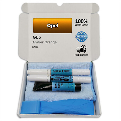 #ad GL5 Amber Orange Touch Up Paint for Opel KARL Pen Stick Scratch Chip Fix Brush $29.99