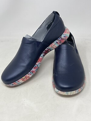 #ad Klogs Footwear Womens Leena Slip Resistant Slip On Blue Brilliant Size 8 $34.32