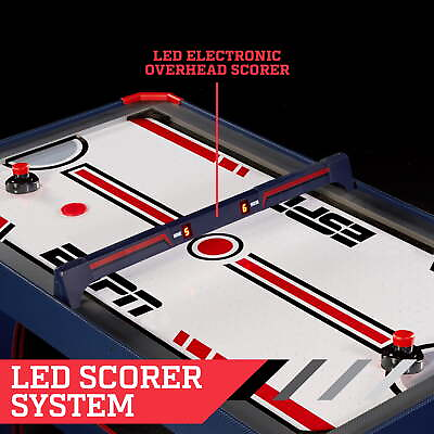 #ad Air Powered Hockey Table with Overhead Electronic Scorer 60quot; Indoor Arcade Game $249.00