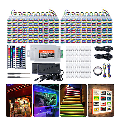 #ad #ad VEVOR 400PCS LED Storefront Lights 207 ft LED Module Lights 5050 SMD RGB 3 LED $110.99