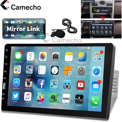 #ad Single Din 9quot; Car Stereo Radio FM USB AUX Touch Mirror Link Bluetooth MP5 Player $45.99