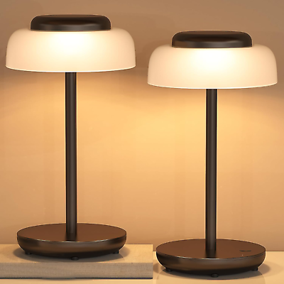 #ad Battery Operated LED Table Lamp 2 Pack 5000Mah Cordless Desk Lamp with 3 Level $70.45