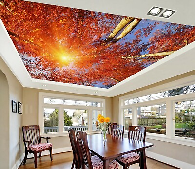 #ad 3D Sunny Trees A6129 Ceiling WallPaper Murals Wall Print Decal Deco AJ WALL Fay AU $376.99