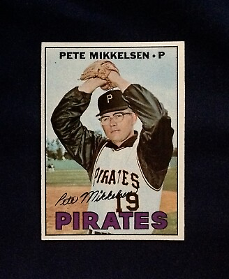#ad 1967 # 425 Pete Mikkelsen Pittsburgh Pirates NR MT Free Shipping Topps $9.99