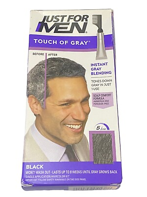 #ad Just for Men Touch of Gray Gray Comb In Hair Color #T 55 Black 1 Ct $12.15