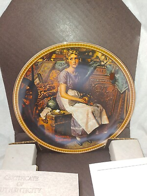 #ad Norman Rockwell quot;Dreaming In The Atticquot; # 13254AG Bradford Collectible Plate $15.00