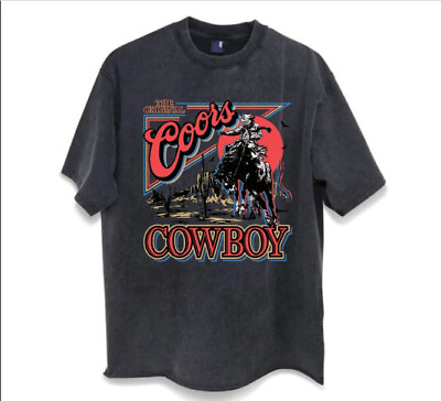 #ad Coors Western Cowboy Vintage T Shirt Retro Coors Crewneck Shirt $15.99