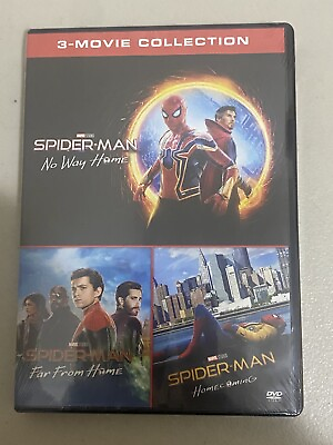 #ad New Spider Man Triple Feature: Homecoming Far from Home amp; No Way Home DVD $26.99