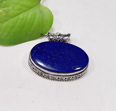 #ad Lapis Lazuli Handmade Designe Pendant 925 Silver Beautiful Gift For Love $16.20
