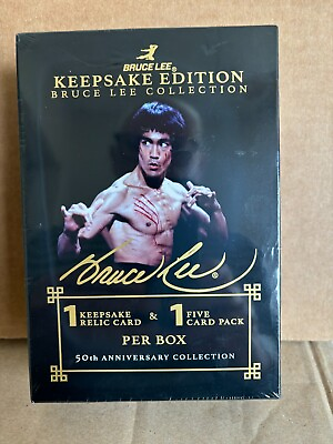 #ad 2024 Keepsake Bruce Lee 50th Anniversary Collection 1 Factory Sealed Hobby Box $165.00