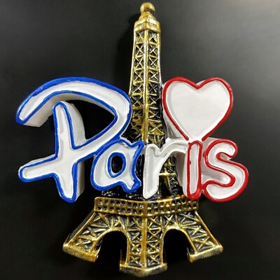 #ad France Paris Eiffel Tower Tourist Souvenir 3D Resin Refrigerator Fridge Magnet $7.99