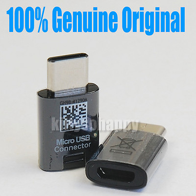 #ad Genuine Micro USB To Type C Adapter Converter Connector Samsung Galaxy S8 Note 7 $5.22