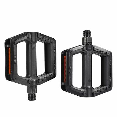 #ad Cycling Portable MTB Bicycle Pedals Plastic Road Bike Double DU Pedals 1 Pair $24.99