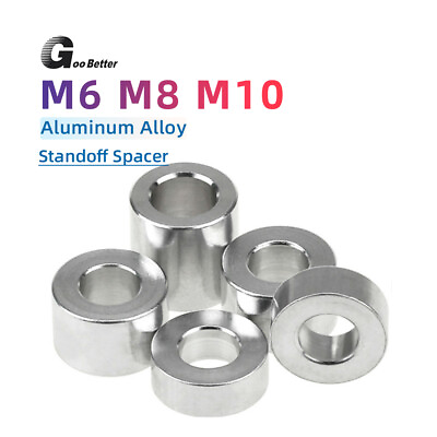 #ad Aluminium Standoff Collar Spacers M6 M8 M10 Outer Diameter 16mm Round Spacer $13.15