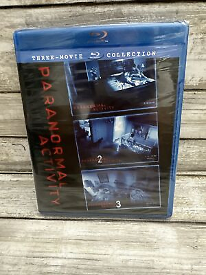 #ad Paranormal Activity 1 2 3 Collection Blu Ray 3 disc Horror Halloween New Sealed $9.95