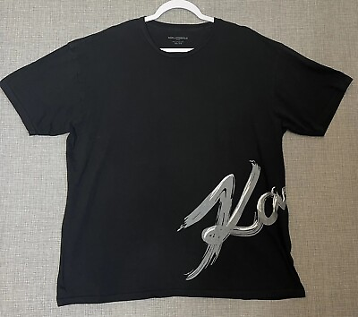 #ad Karl Lagerfeld Shirt Mens Extra Large Gray Logo $18.99