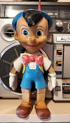 #ad 📌 Vintage Walt Disney Productions 1962 Pinocchio Rubber Toy Doll Art 90 $82.50