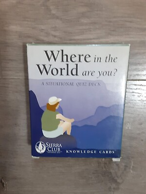 #ad Where in the World Are You? Location Sierra Club Knowledge Cards Fun $7.00
